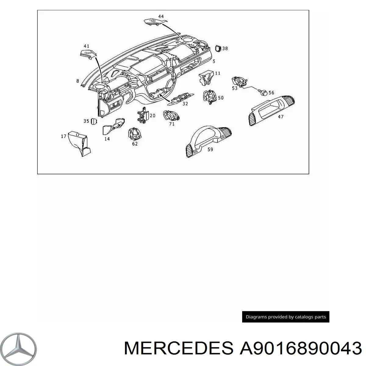 A9016890043 Mercedes 