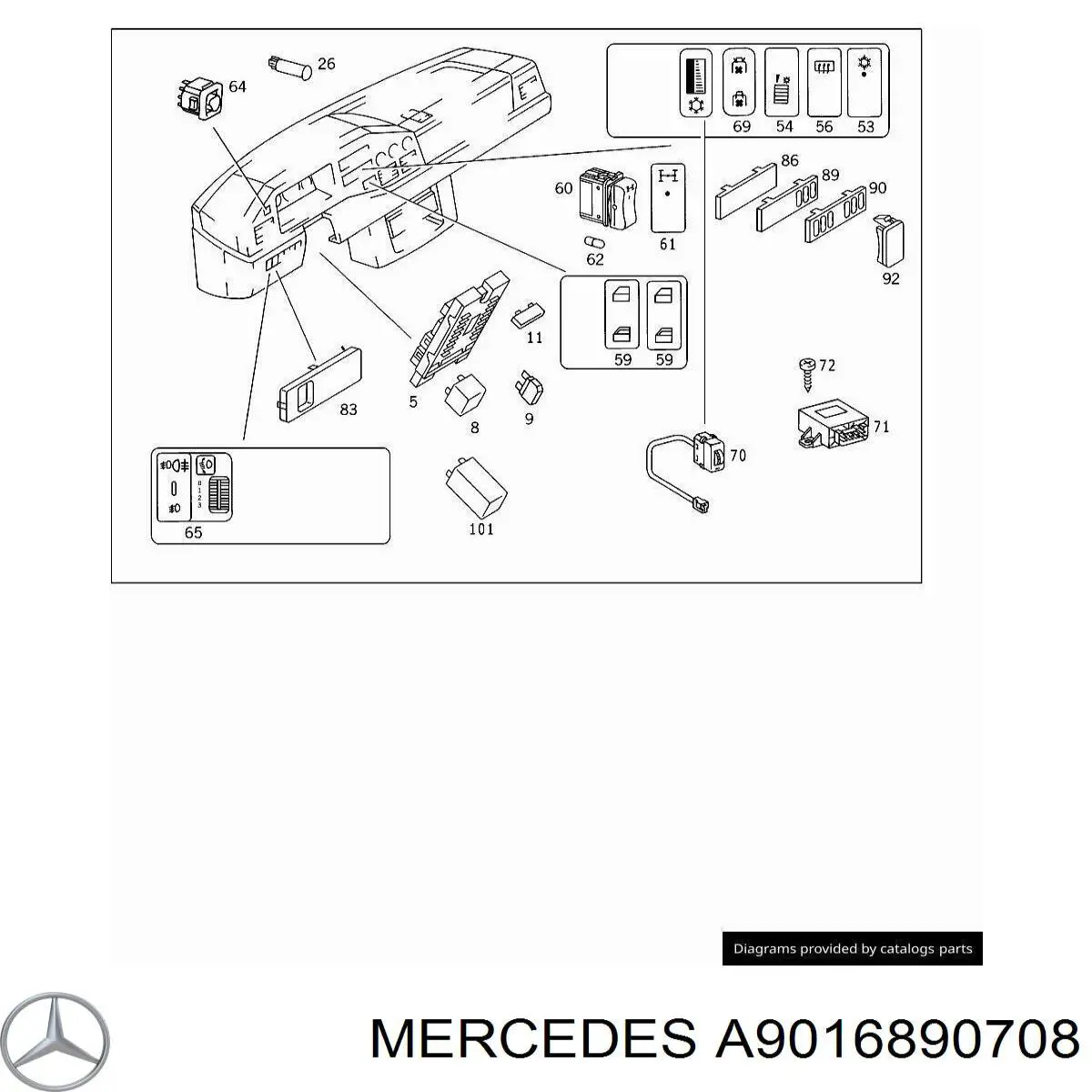  A9016890708 Mercedes