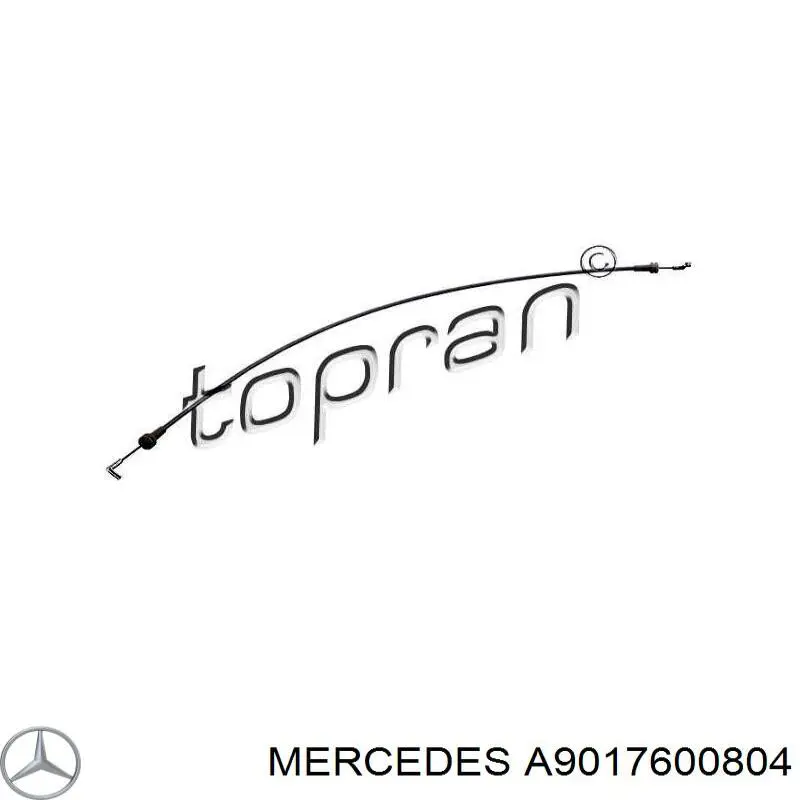 A9017600804 Mercedes cabo (pedal de abertura do fecho da porta dianteira esquerda)