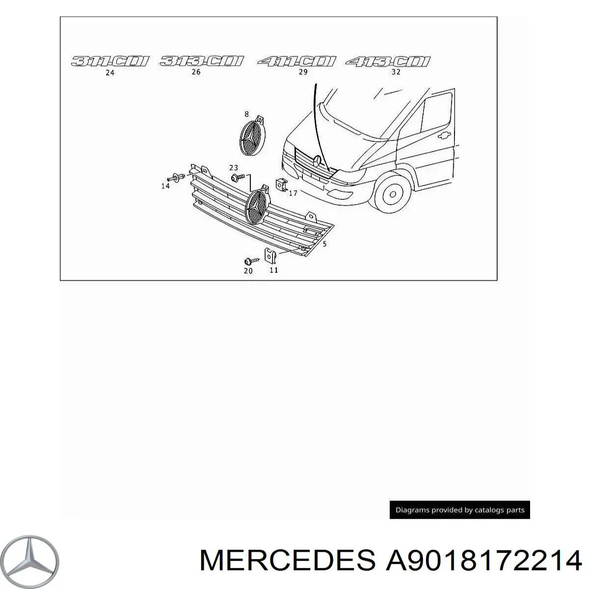 9018172214 Mercedes 