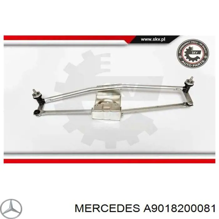 Трапеция щеток лобового стекла Mercedes A9018200081 цена, от 51.40 USD