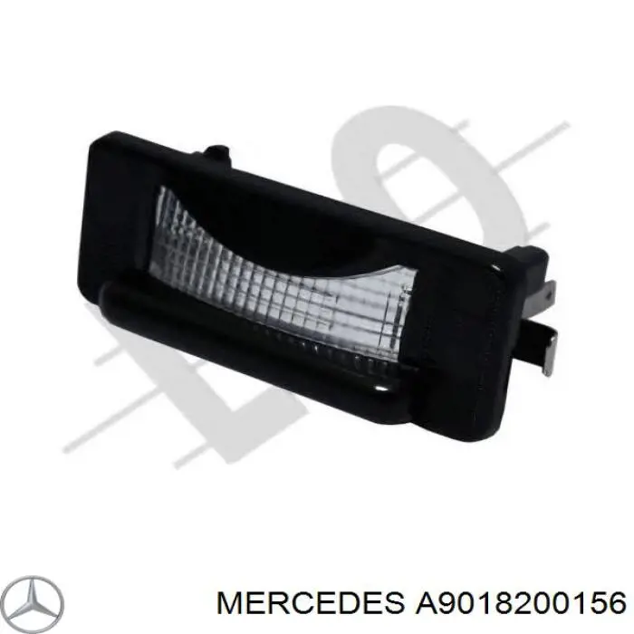 A9018200156 Mercedes lanterna da luz de fundo de matrícula traseira