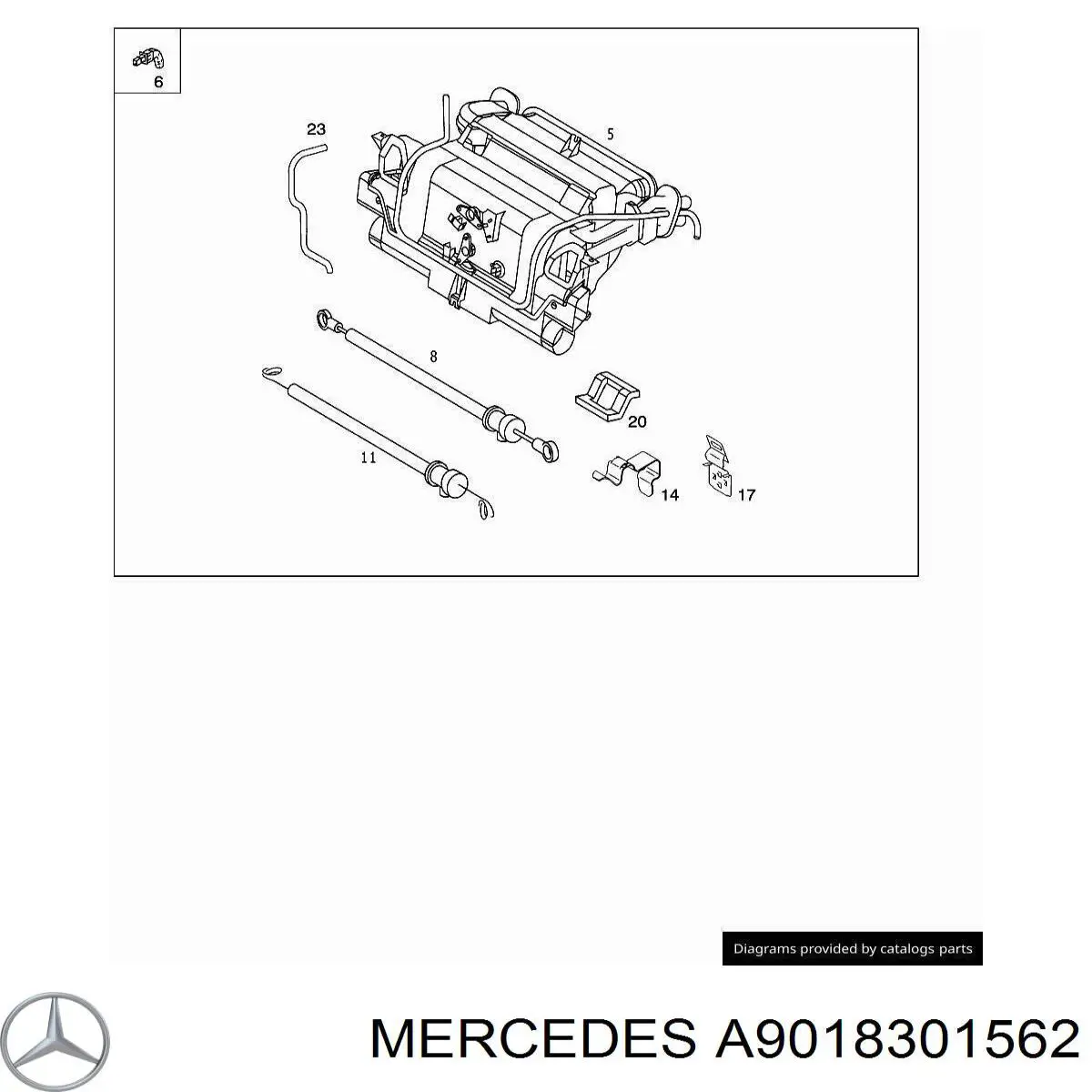 Фильтр салона A9018301562 Mercedes