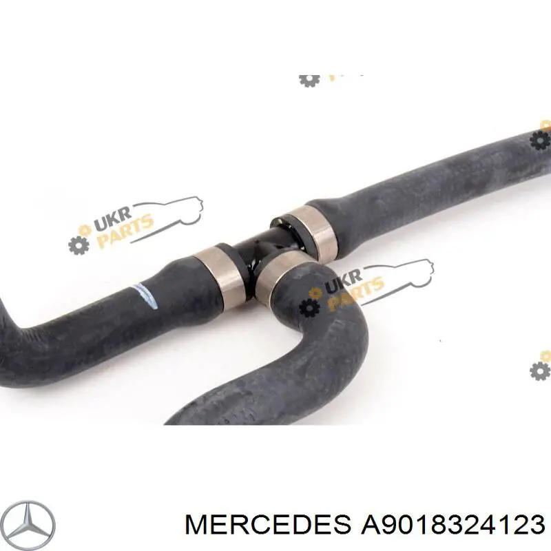 Патрубок радиатора печки A9018324123 Mercedes