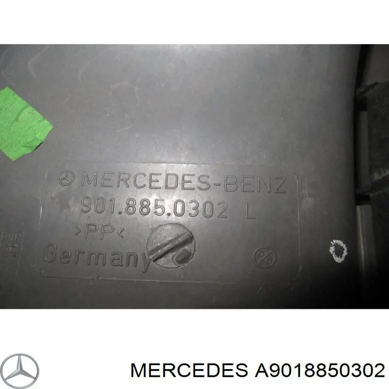 A9018850302 Mercedes бампер задний, левая часть