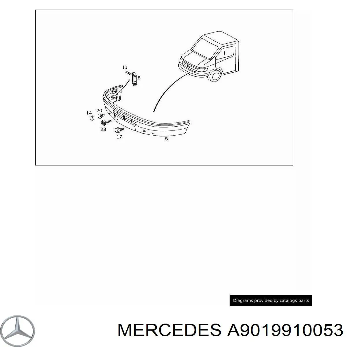 A9019910053 Mercedes 