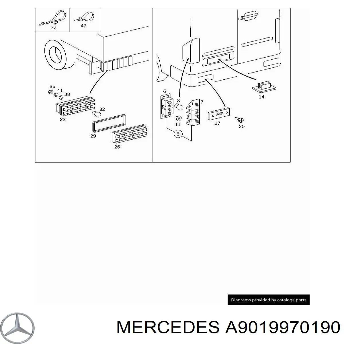  Mercedes A9019970190 цена, от 3.31 USD