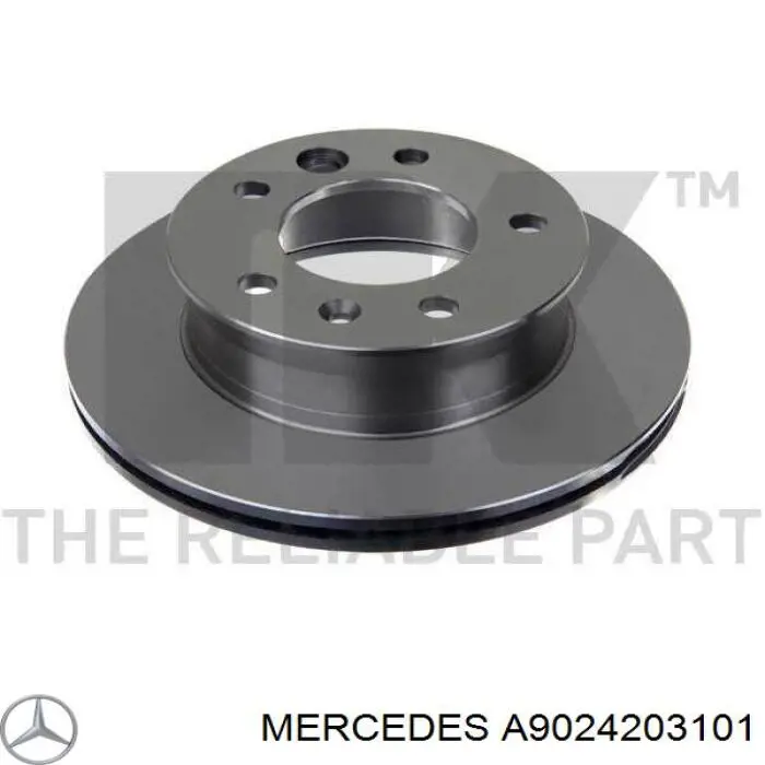 A9024203101 Mercedes диск тормозной передний