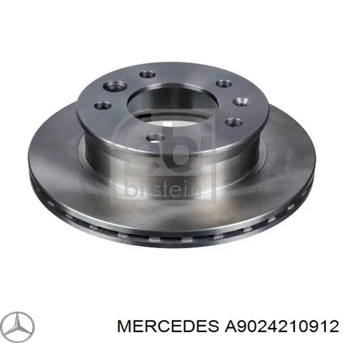 A9024210912 Mercedes диск тормозной передний