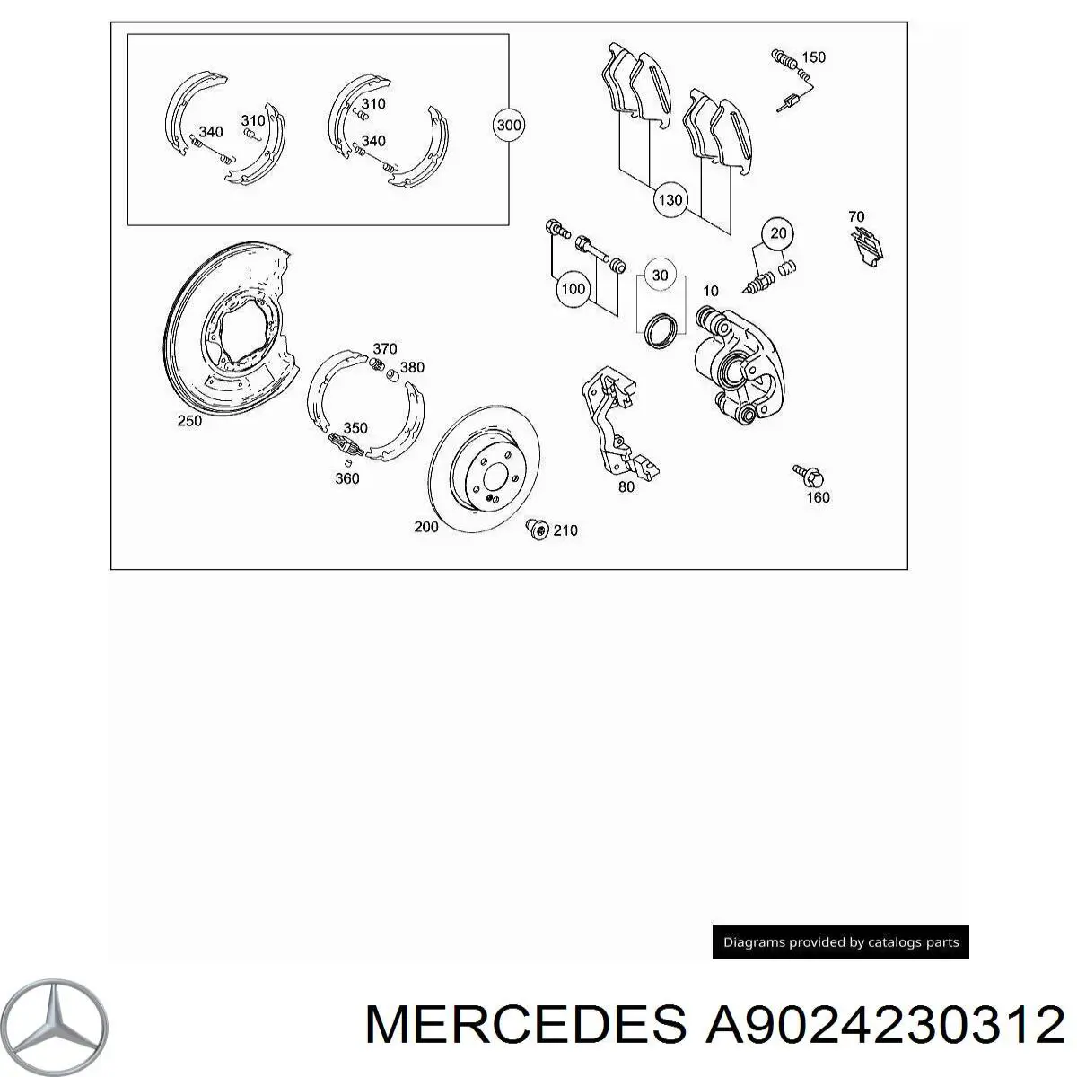 Задний тормозной диск Mercedes A9024230312 цена, от 36.75 USD