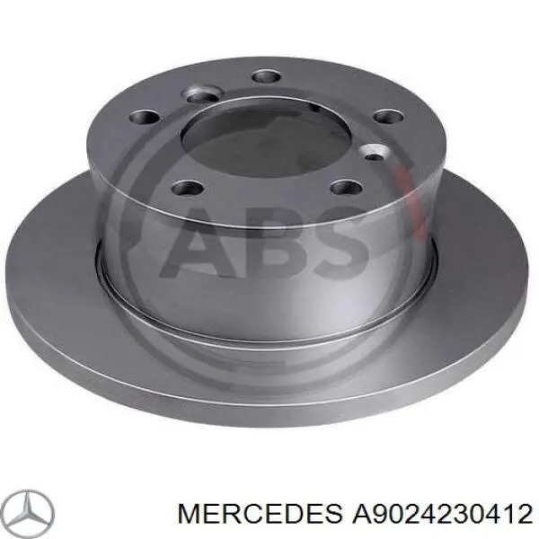 Тормозные диски A9024230412 Mercedes