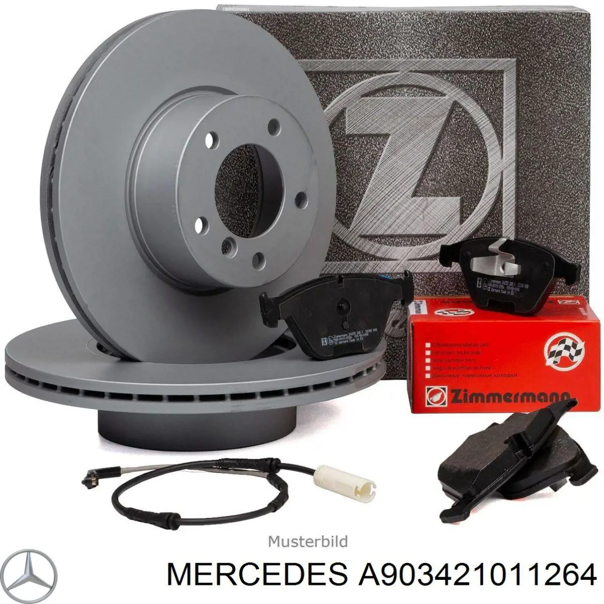 A903421011264 Mercedes диск тормозной передний