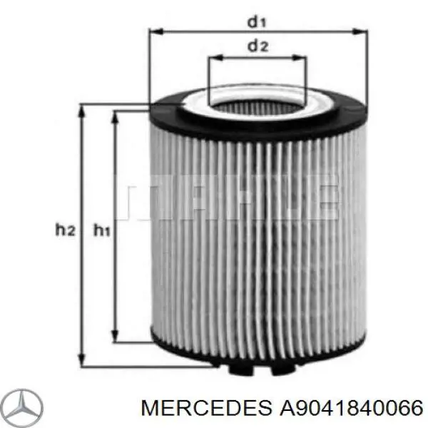 A9041840066 Mercedes фильтр масляный
