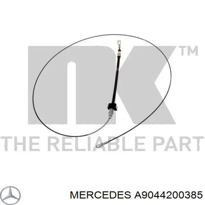 A9044200385 Mercedes трос ручного тормоза передний