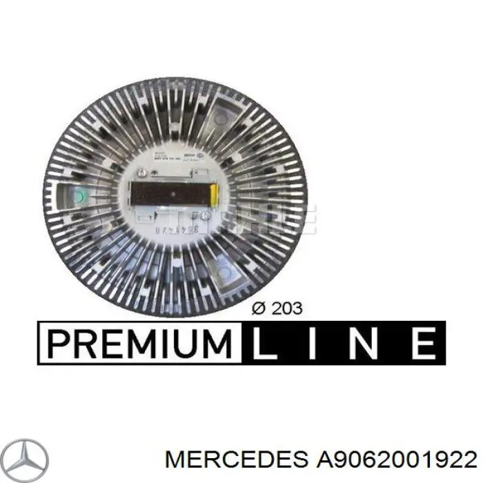 A9062001922 Mercedes Гидромуфта привода вентилятора