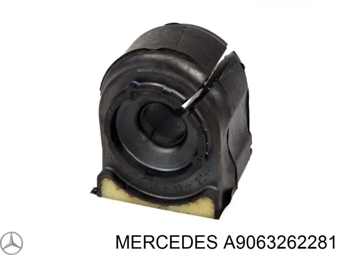 A9063262281 Mercedes bucha de estabilizador traseiro