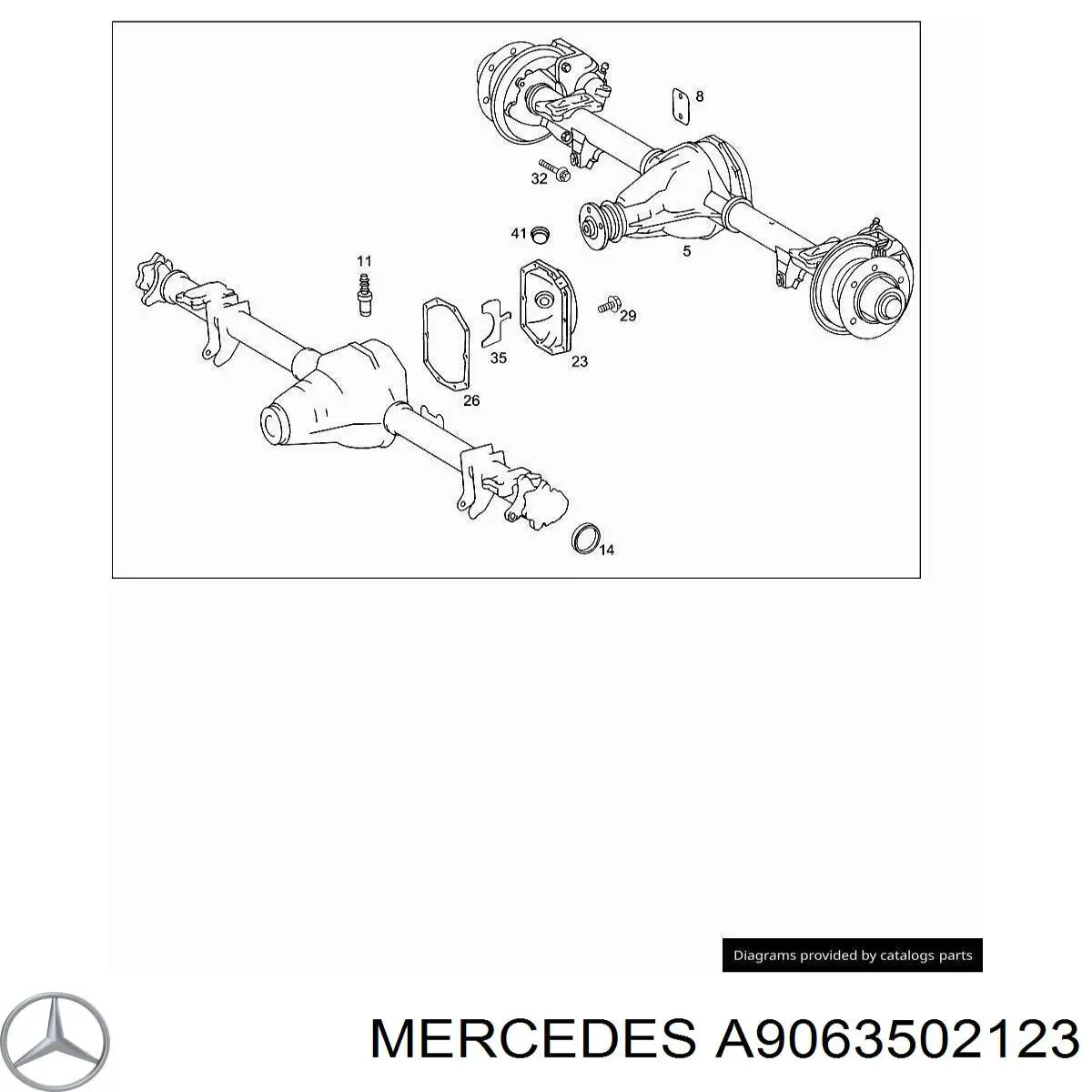 Дифференциал задний Mercedes A9063502123