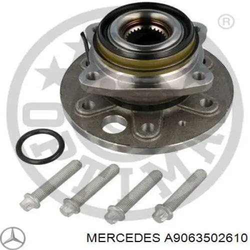 Полуось задняя левая A9063502610 Mercedes