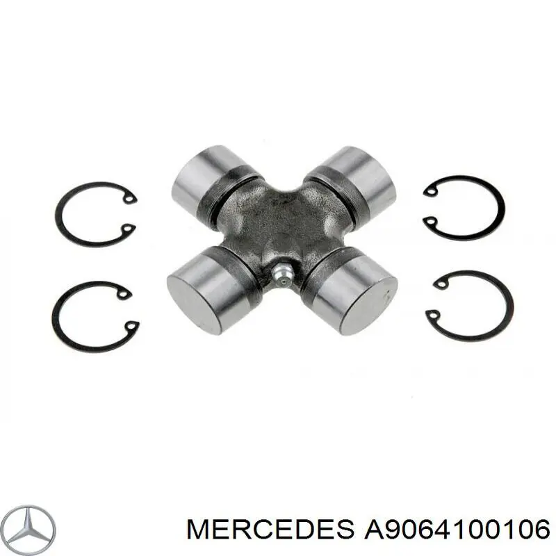 A906410211680 Mercedes junta universal traseira montada