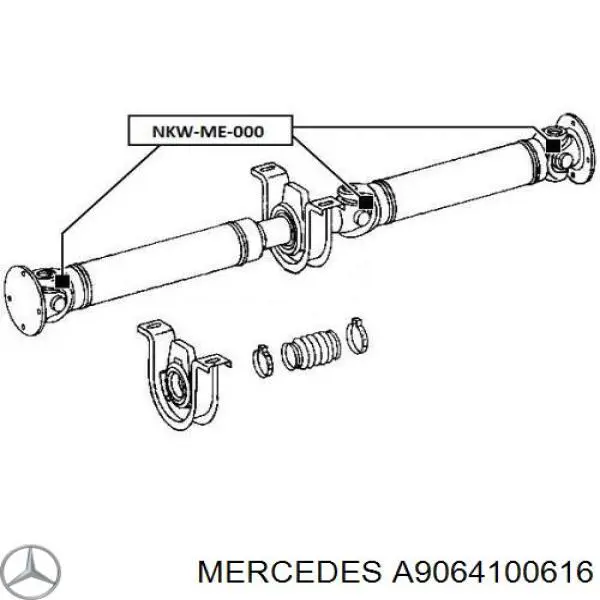 Вал карданный задний в сборе Mercedes A9064100616 цена, от 254.24 USD