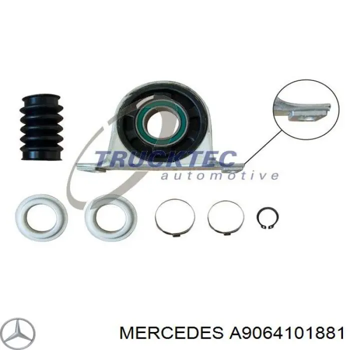 A9064101881 Mercedes подвесной подшипник карданного вала