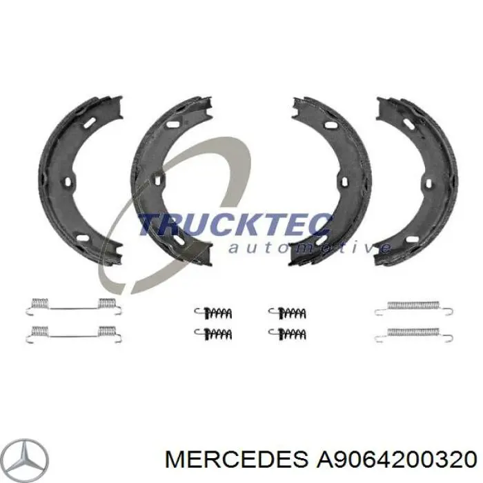 A9064200320 Mercedes Тормозные колодки ручника