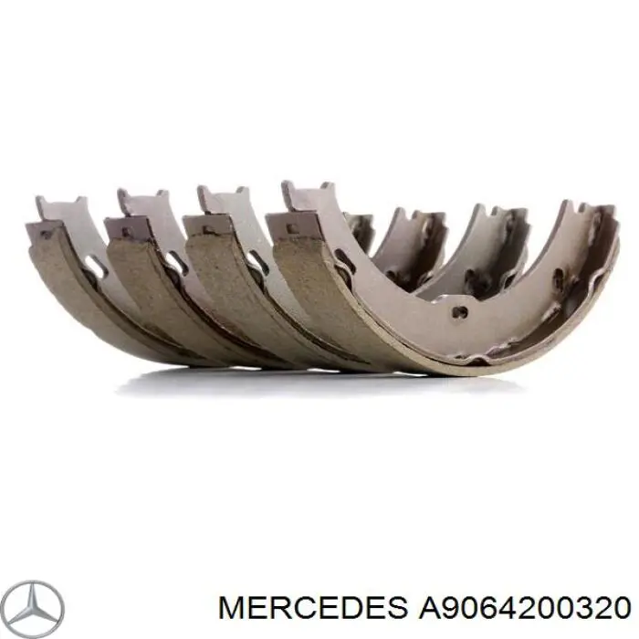 A9064200320 Mercedes колодки ручника (стояночного тормоза)