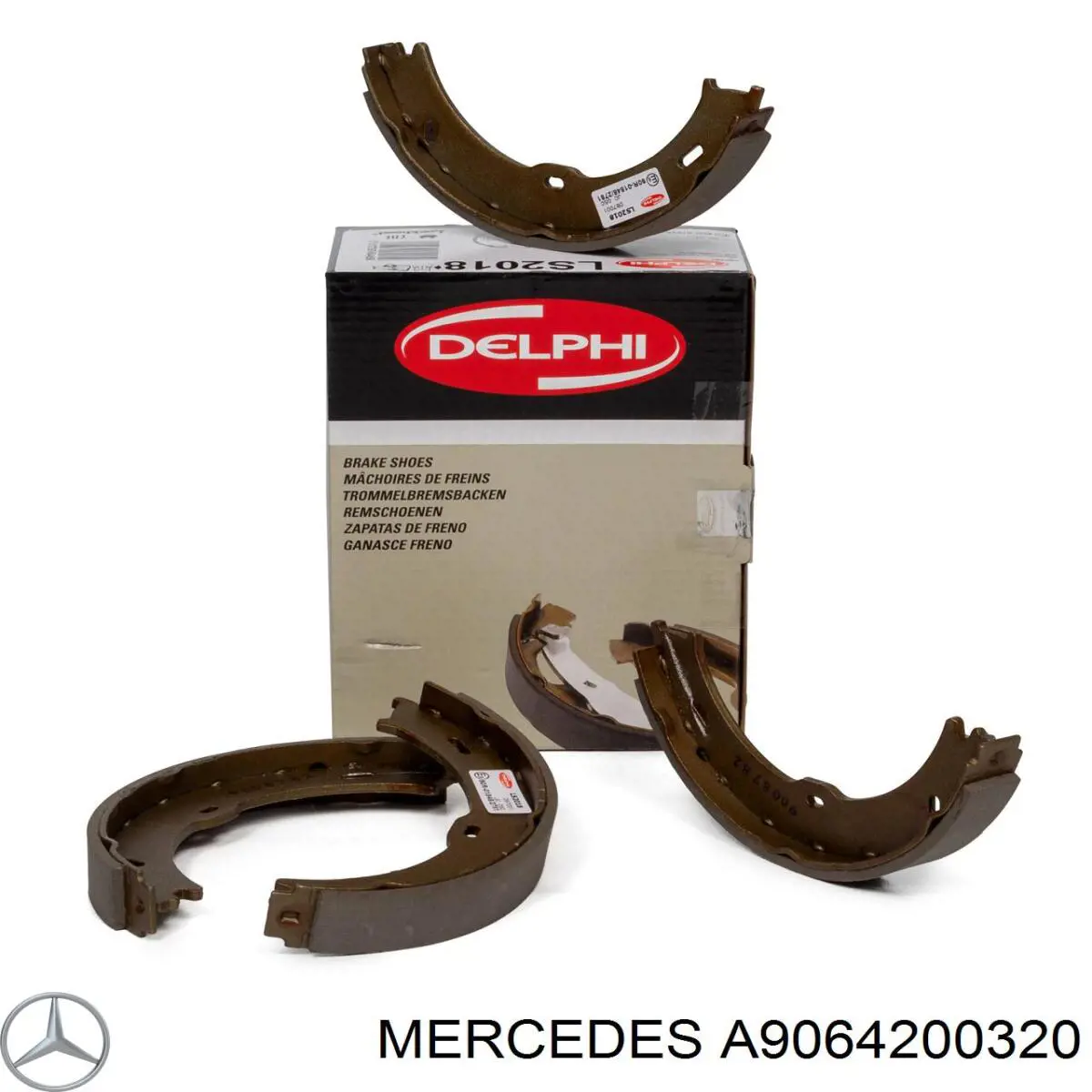 Тормозные колодки стояночного тормоза Mercedes A9064200320 цена, от 17.88 USD