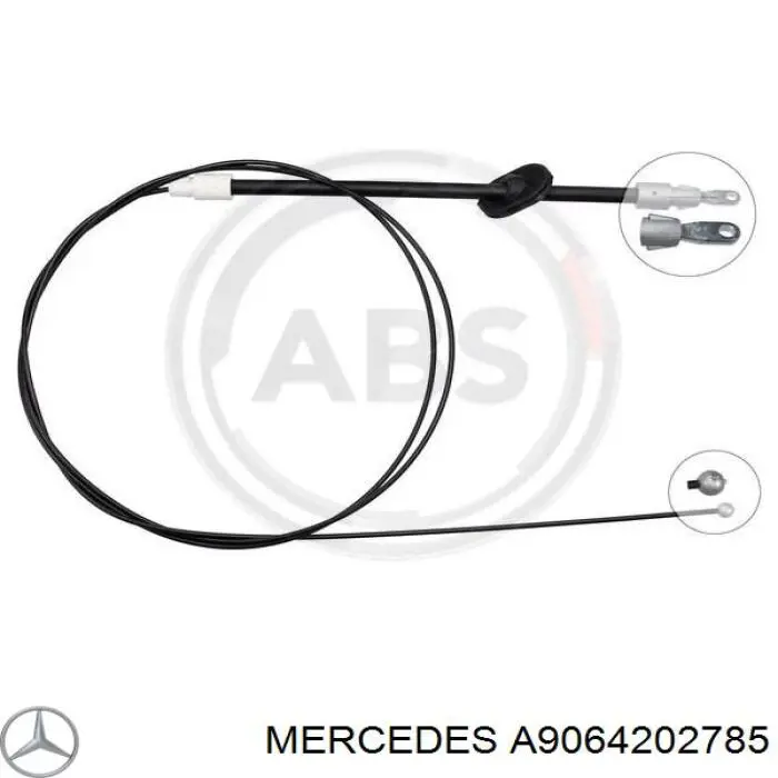 Передний трос ручника A9064202785 Mercedes