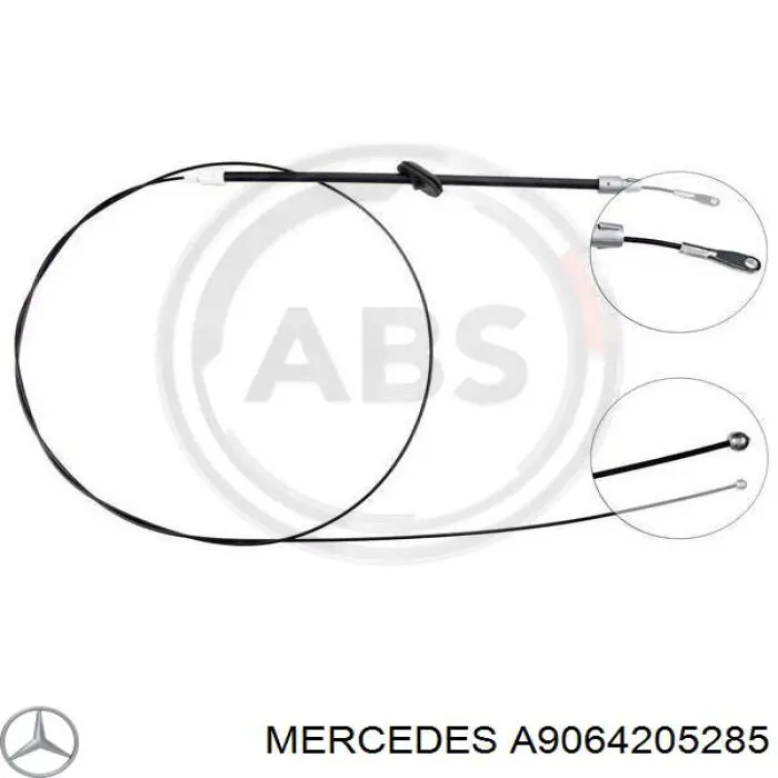 A9064205285 Mercedes трос ручного тормоза передний