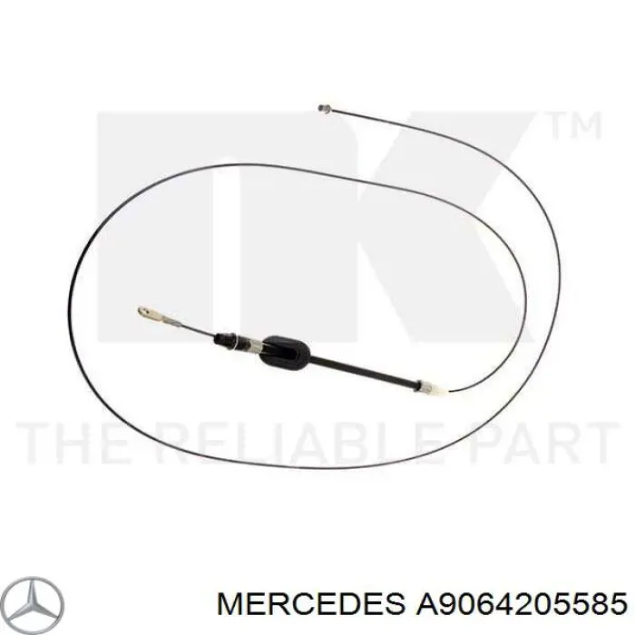 Передний трос ручника A9064205585 Mercedes