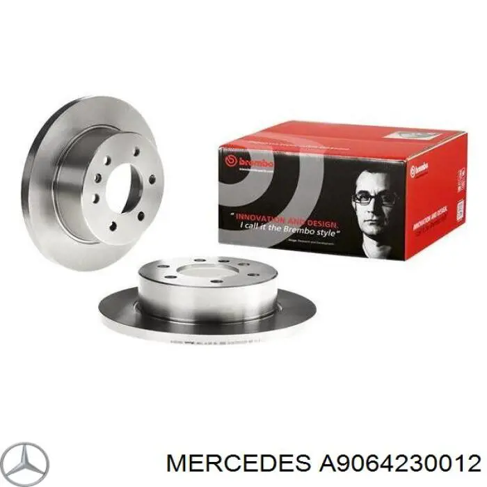 A9064230012 Mercedes Disco do freio traseiro