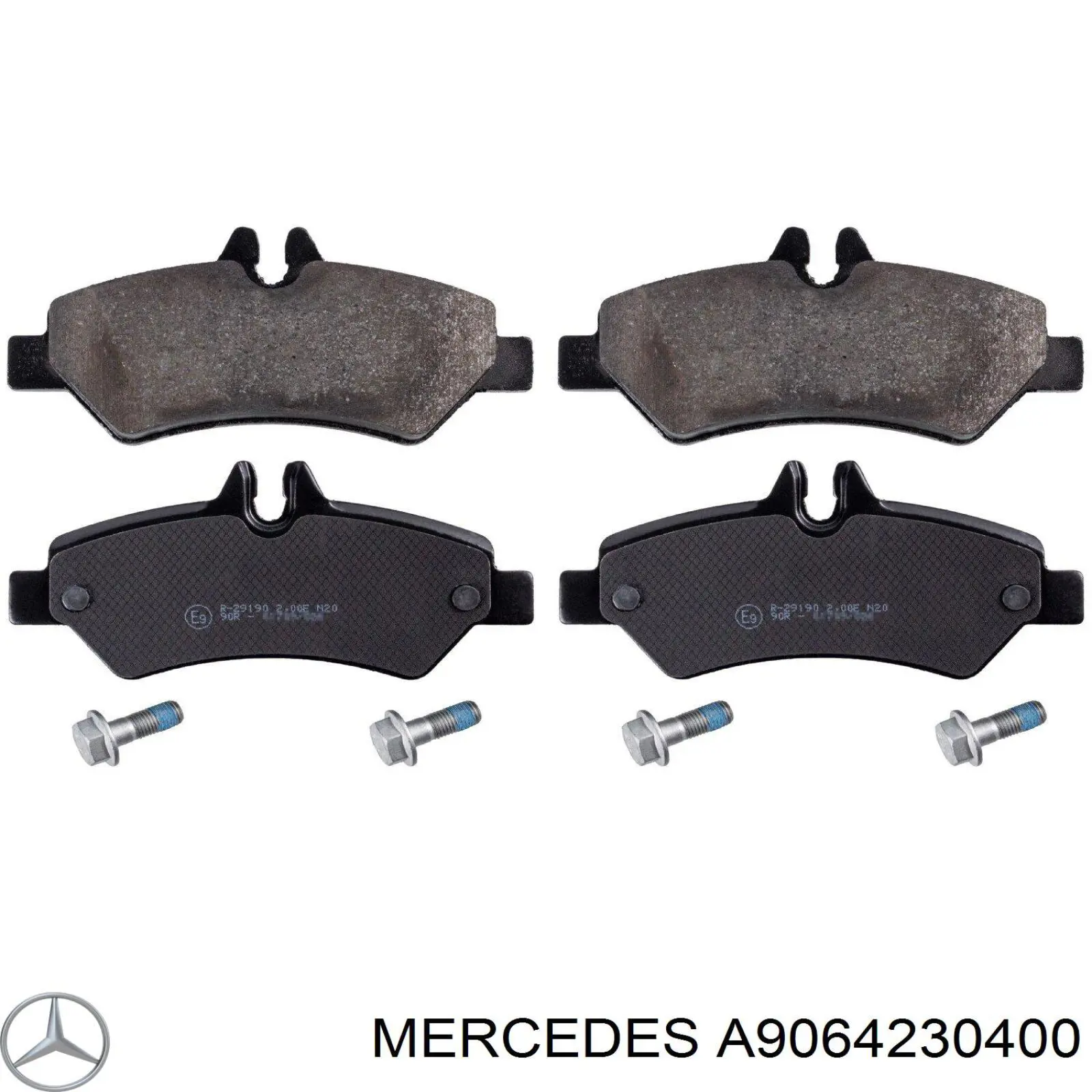 A9064230400 Mercedes колодки тормозные задние дисковые