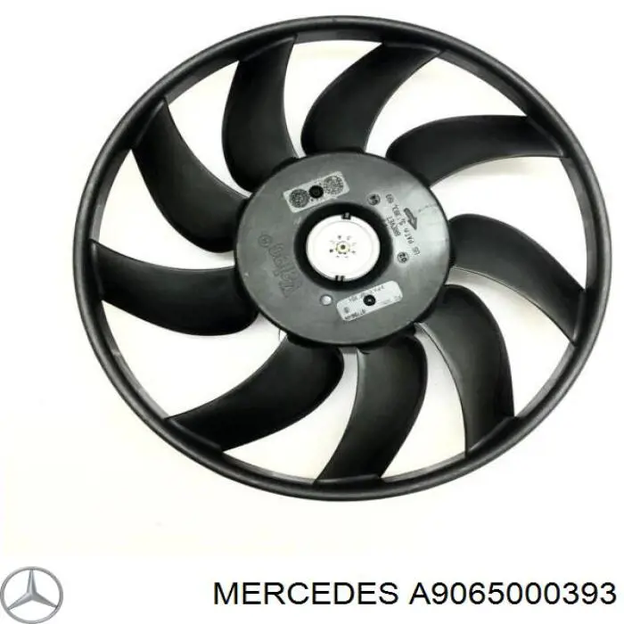 A9065000393 Mercedes электровентилятор охлаждения в сборе (мотор+крыльчатка правый)
