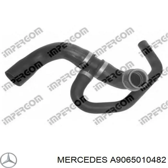 A9065010482 Mercedes mangueira (cano derivado inferior do radiador de esfriamento)