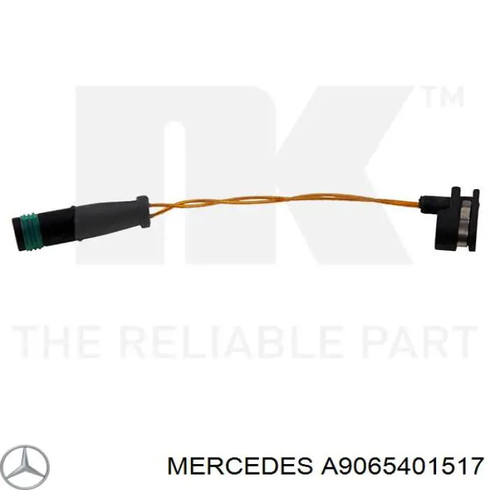 A9065401517 Mercedes sensor dianteiro de desgaste das sapatas do freio