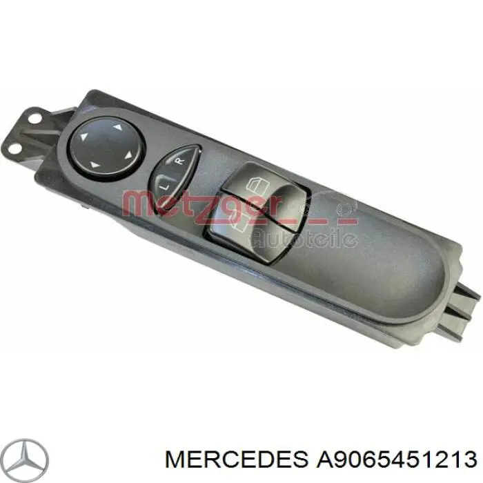 A9065451213 Mercedes unidade de botões dianteira esquerda de controlo de elevador de vidro