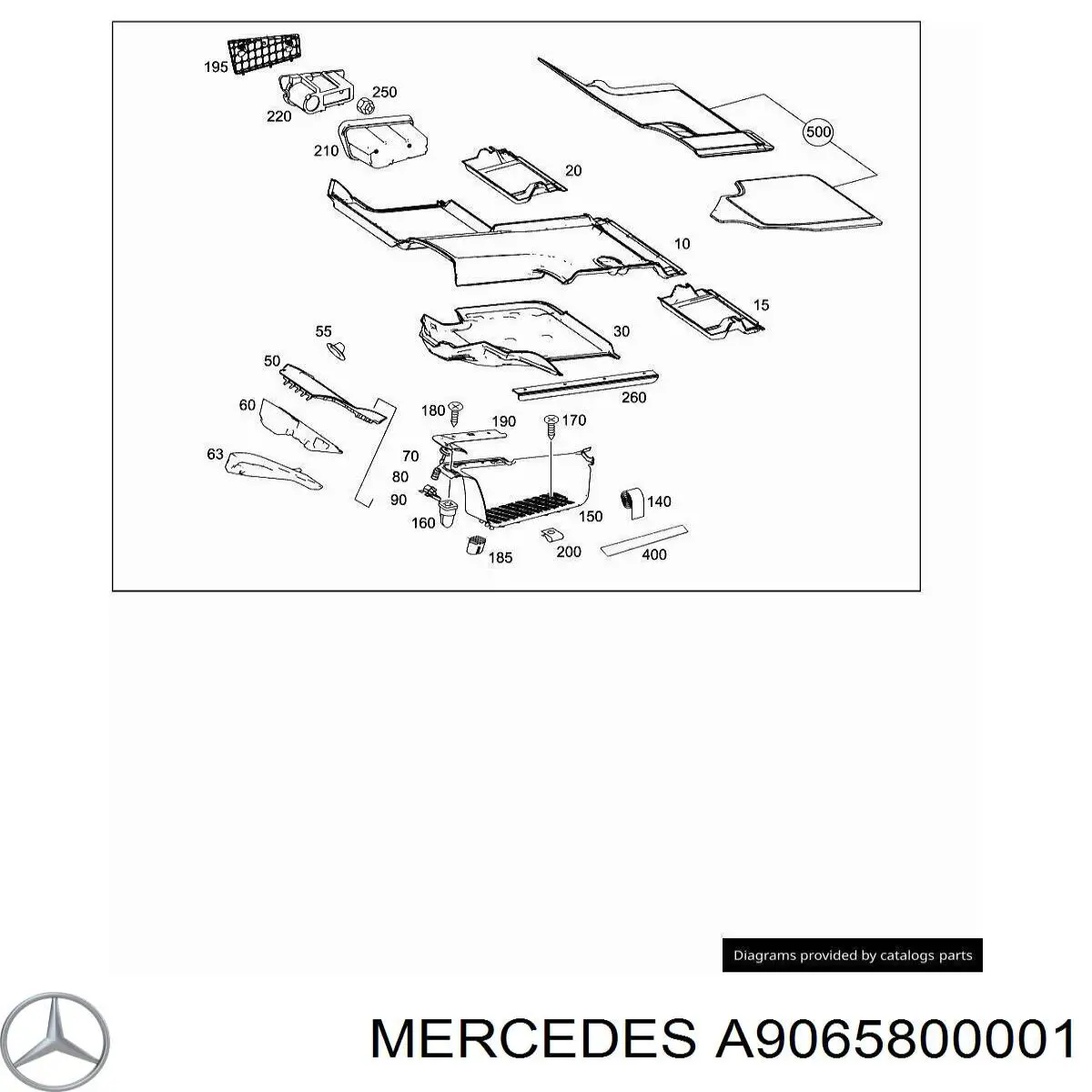 9065800001 Mercedes ящик инструментальный