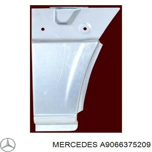 A9066375209 Mercedes ремонтная часть арки крыла заднего левого