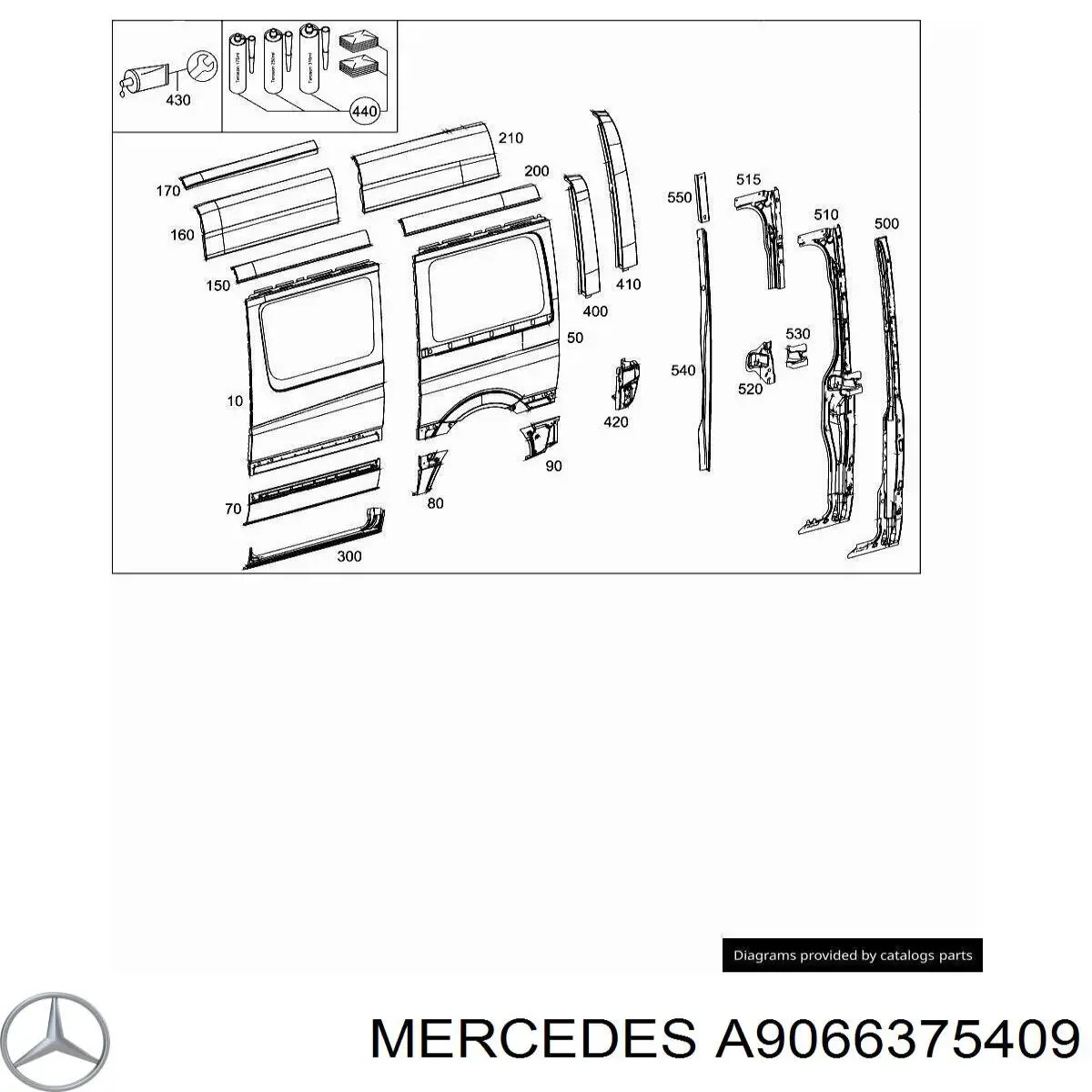 Ремонтная часть арки крыла заднего левого Autotechteile 1006309 цена, от 26.66 USD