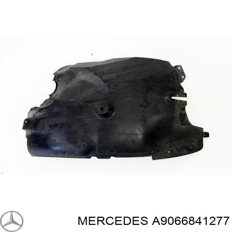 A9066841277 Mercedes guarda-barras esquerdo traseiro do pára-lama dianteiro