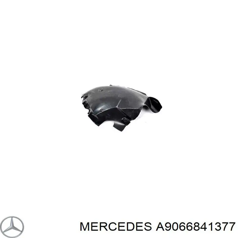 Подкрылок крыла переднего правый задний A9066841377 Mercedes