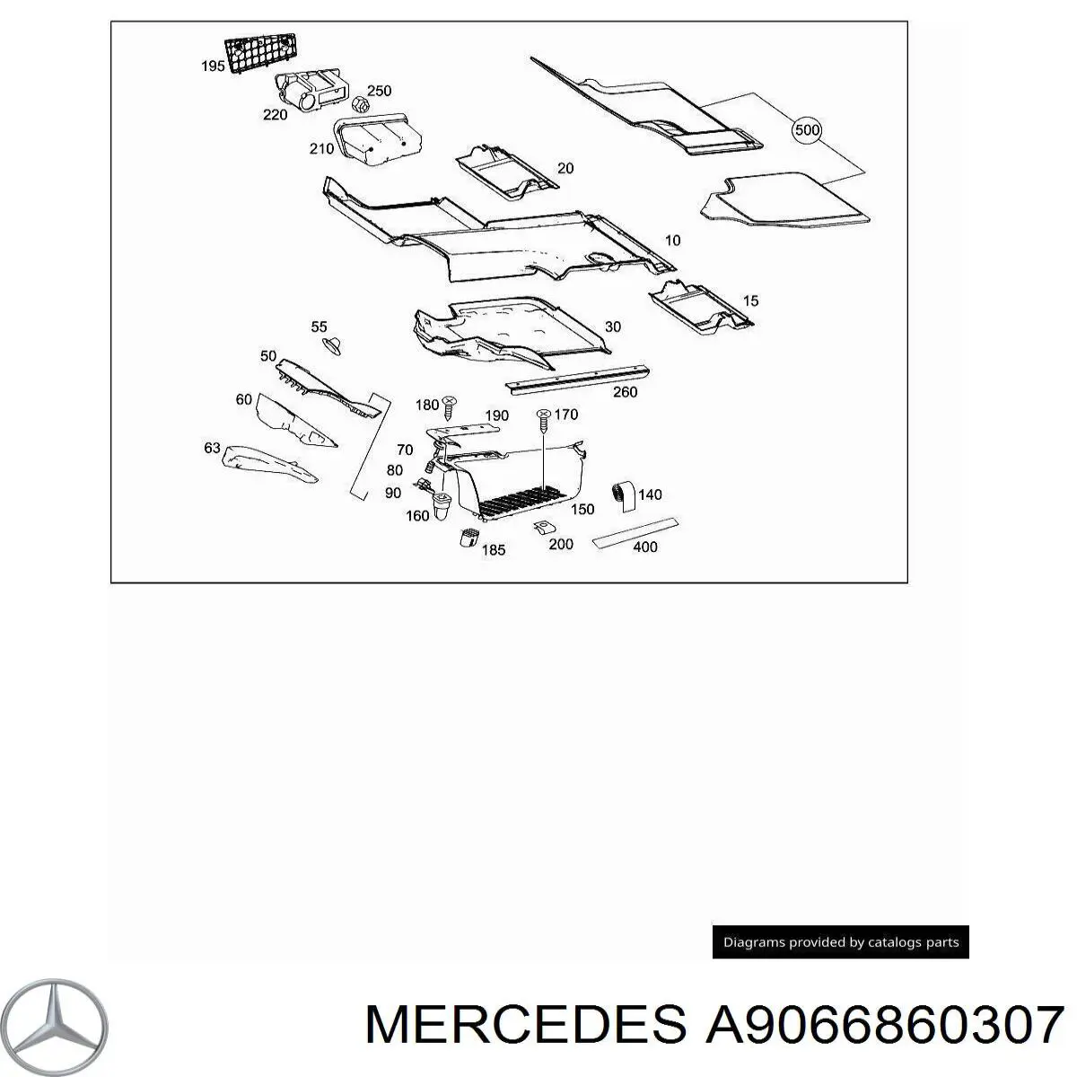 Ящик инструментальный Mercedes A9066860307
