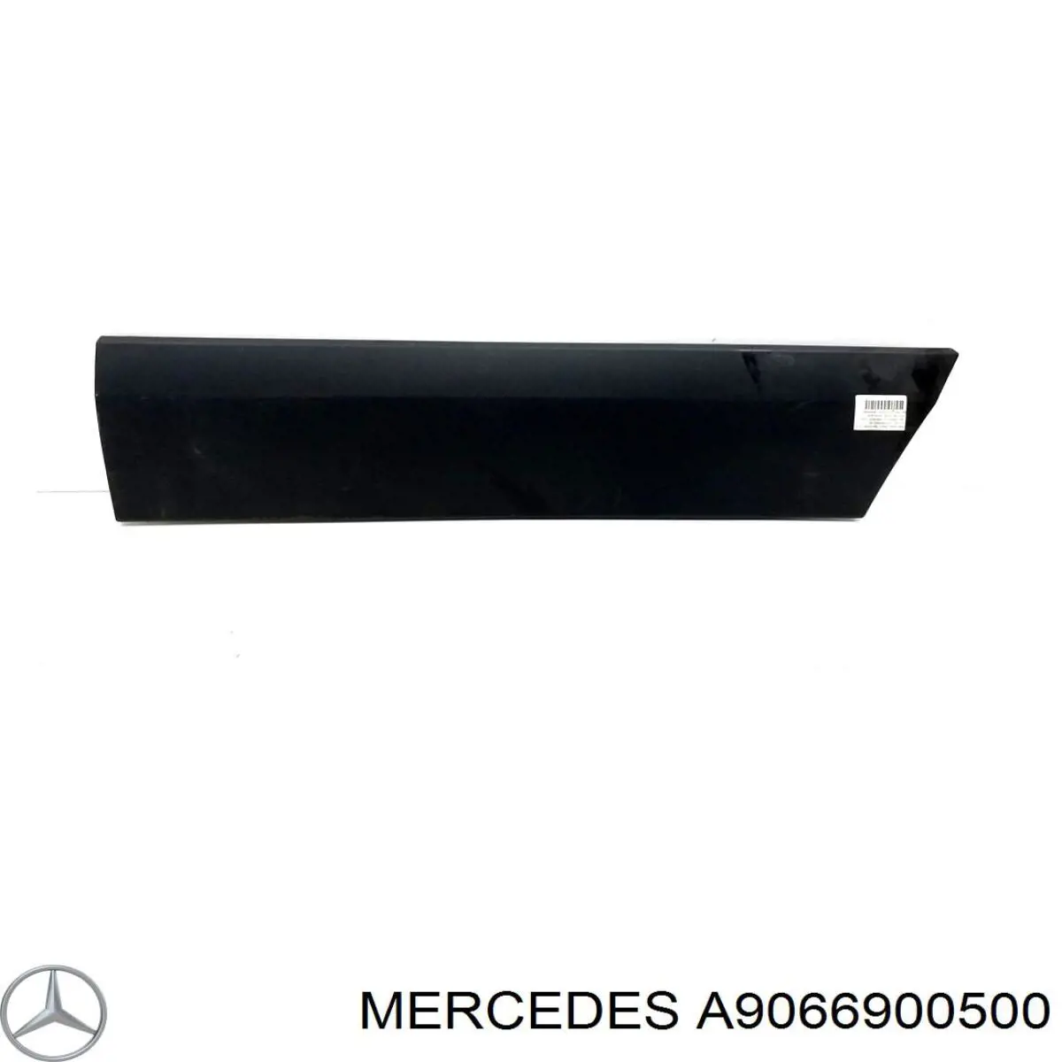 A9066900500 Mercedes moldura da porta dianteira direita inferior