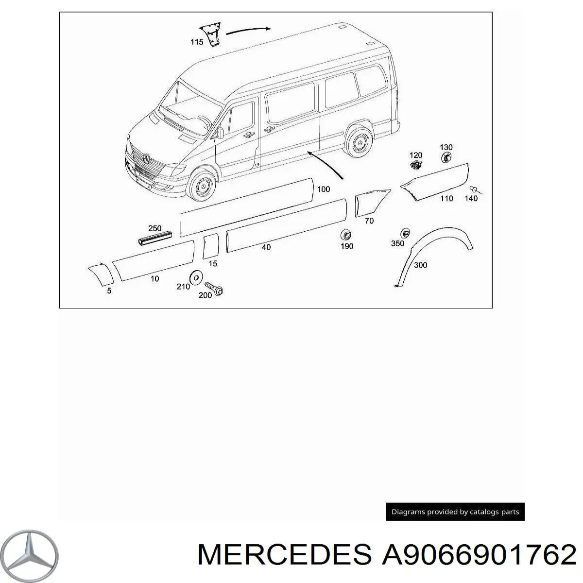  Mercedes A9066901762 цена, от 16.47 USD