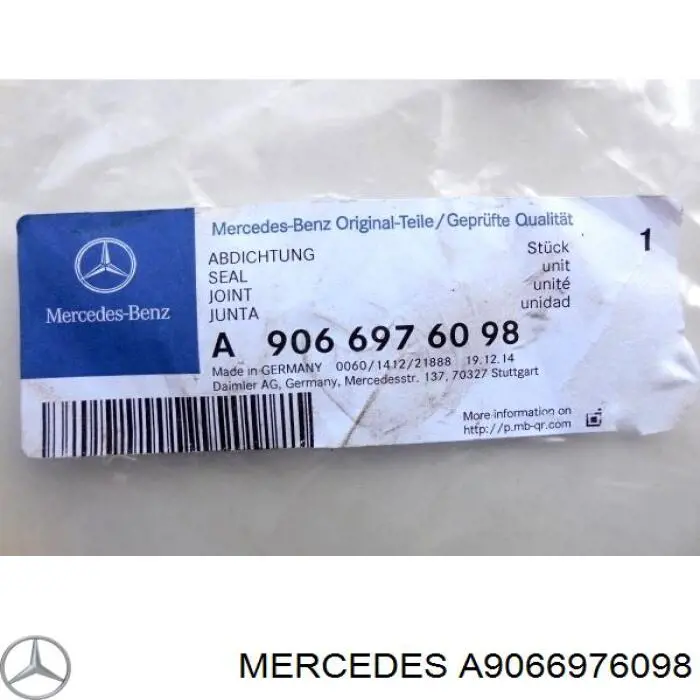 A9066976098 Mercedes уплотнитель двери передней (на кузове)