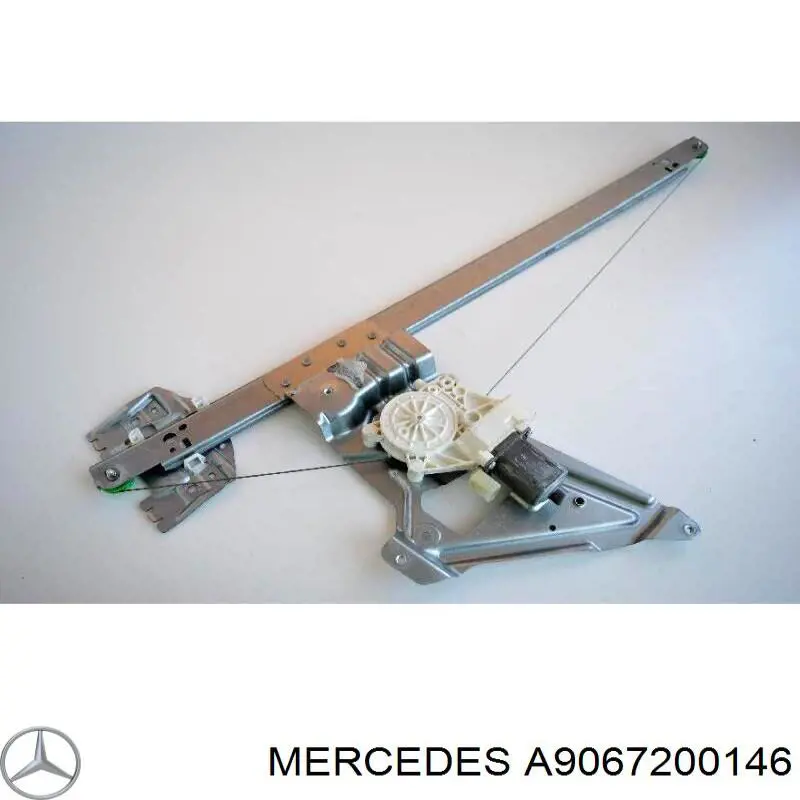 A9067200146 Mercedes mecanismo de acionamento de vidro da porta dianteira direita