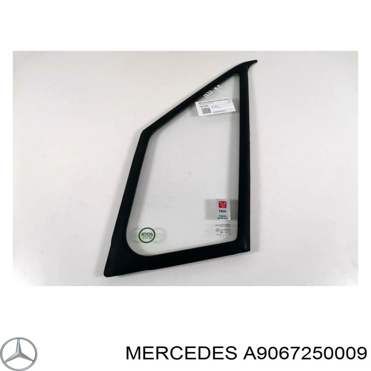 Стекло треугольное двери передней левой на Mercedes Sprinter (906)