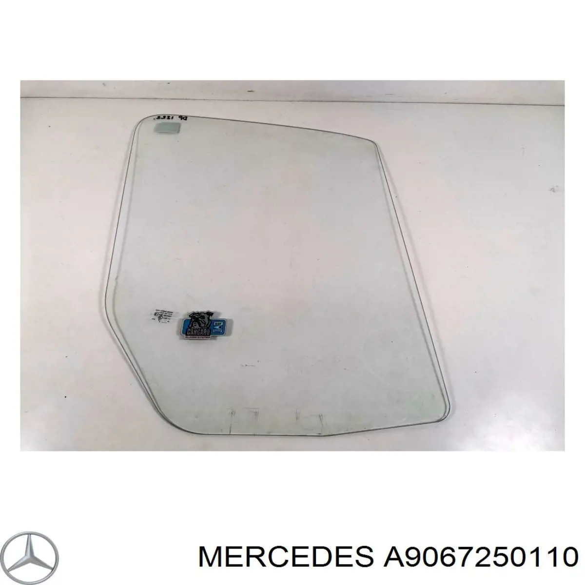 9067250110 Mercedes vidro da porta dianteira direita