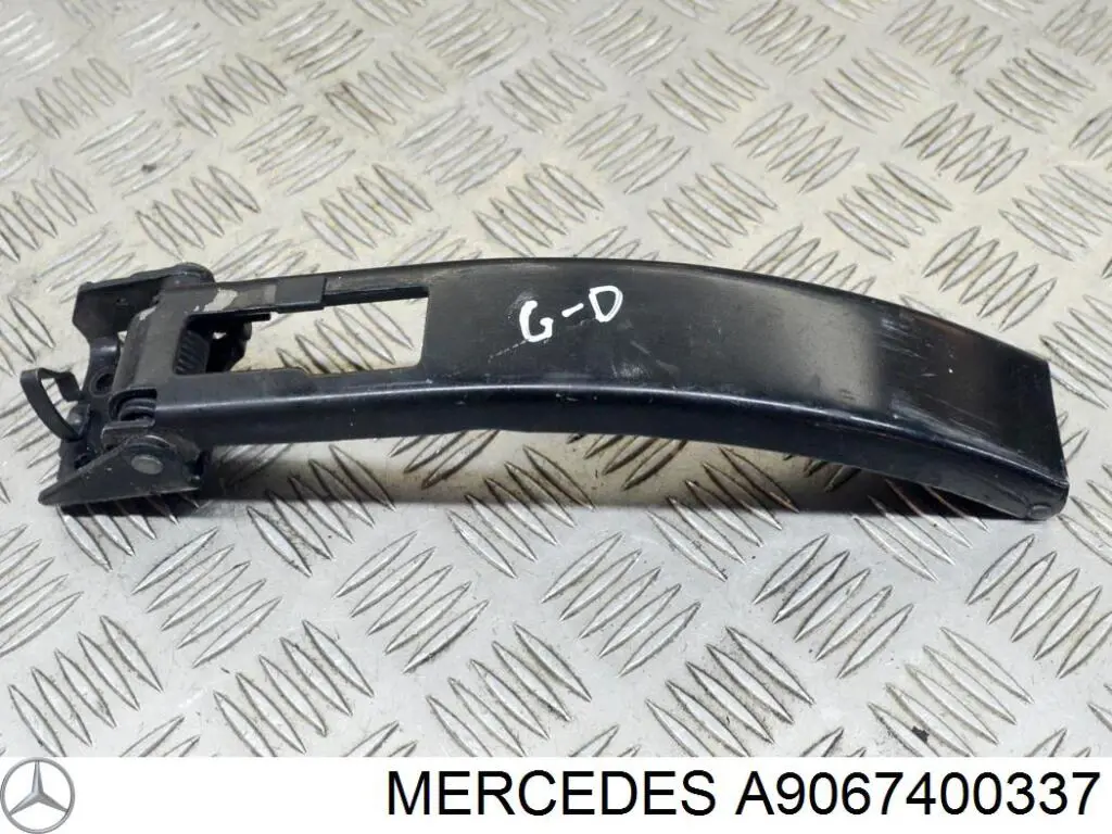 Gozno direito inferior da porta traseira (batente) para Mercedes Sprinter (906)